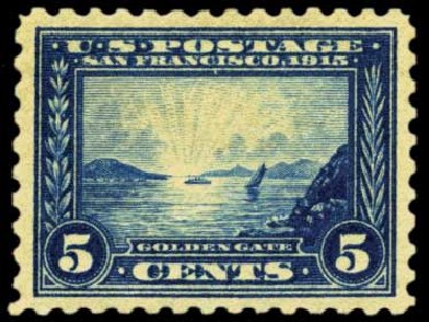 US Stamps Prices Scott Catalog # 403 - 1915 5c Panama-Pacific Exposition. Harmer-Schau Auction Galleries, Feb 2012, Sale 92, Lot 1137
