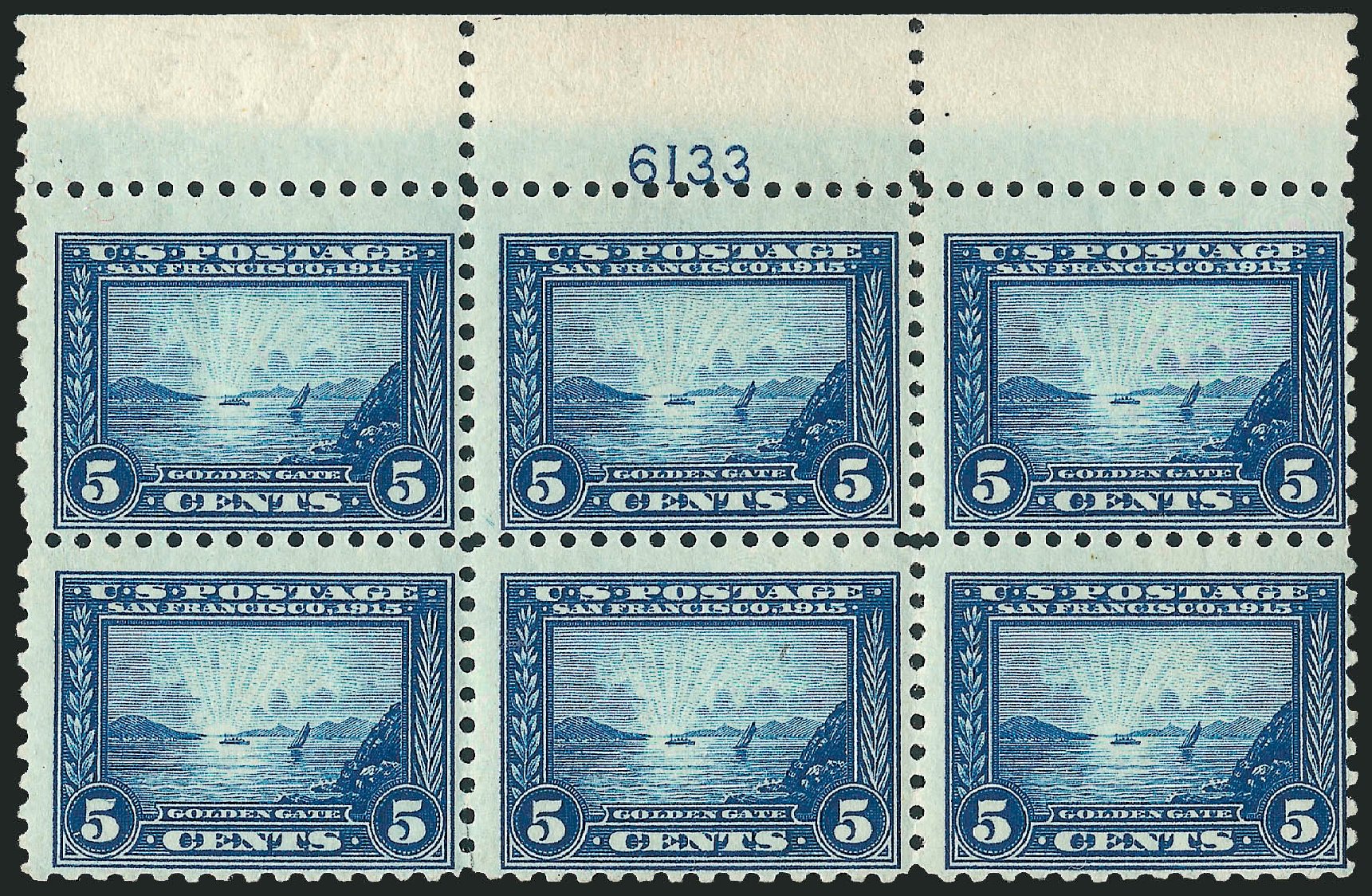 Value of US Stamp Scott Catalog # 403: 5c 1915 Panama-Pacific Exposition. Robert Siegel Auction Galleries, Apr 2009, Sale 971, Lot 1797