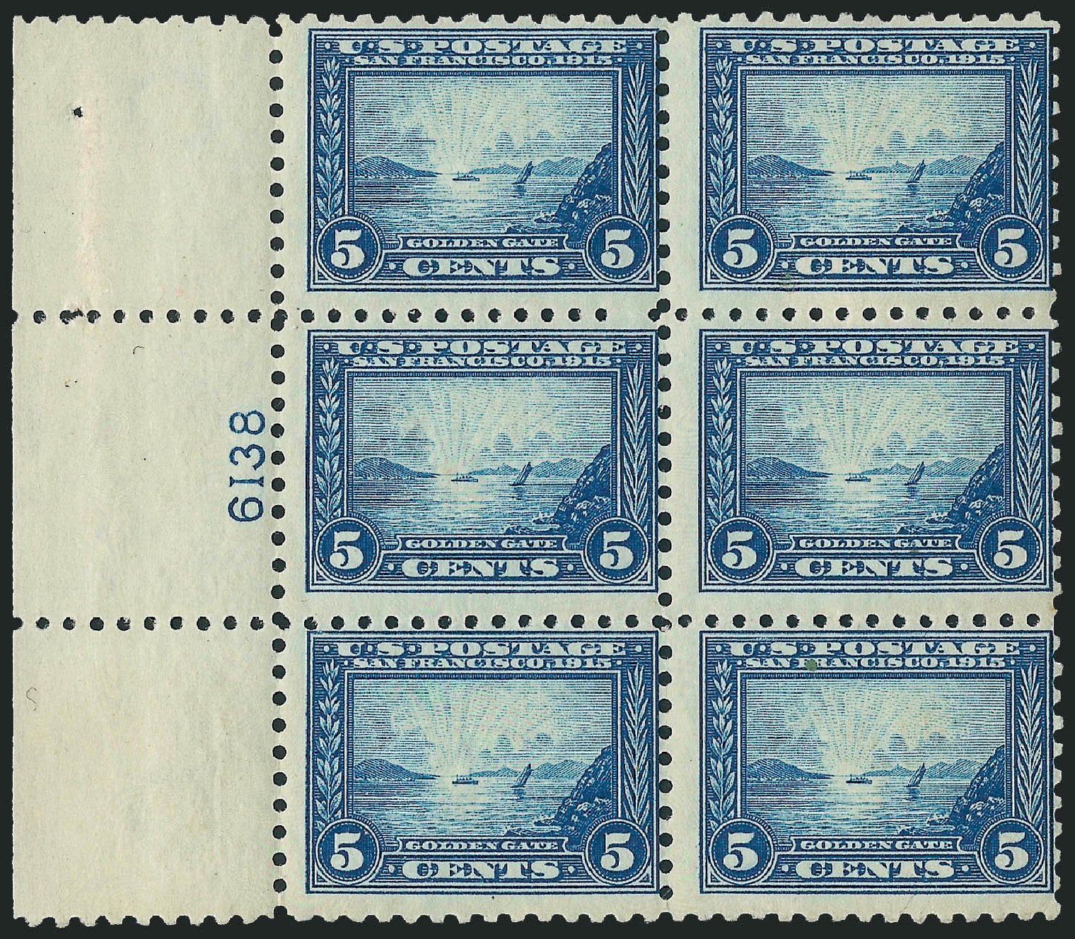 US Stamp Prices Scott # 403: 1915 5c Panama-Pacific Exposition. Robert Siegel Auction Galleries, Apr 2009, Sale 971, Lot 1807