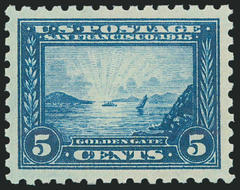Values of US Stamps Scott # 403: 1915 5c Panama-Pacific Exposition. Robert Siegel Auction Galleries, Jun 2009, Sale 973, Lot 197