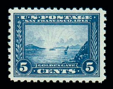 US Stamps Price Scott Catalogue # 403 - 1915 5c Panama-Pacific Exposition. Matthew Bennett International, Dec 2007, Sale 325, Lot 2038