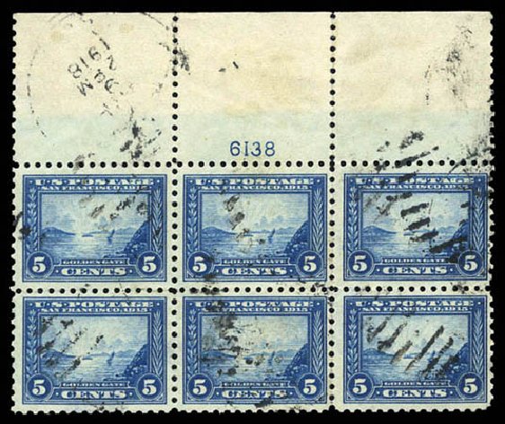 US Stamps Prices Scott Catalogue #403 - 1915 5c Panama-Pacific Exposition. Matthew Bennett International, Mar 2011, Sale 337, Lot 2878