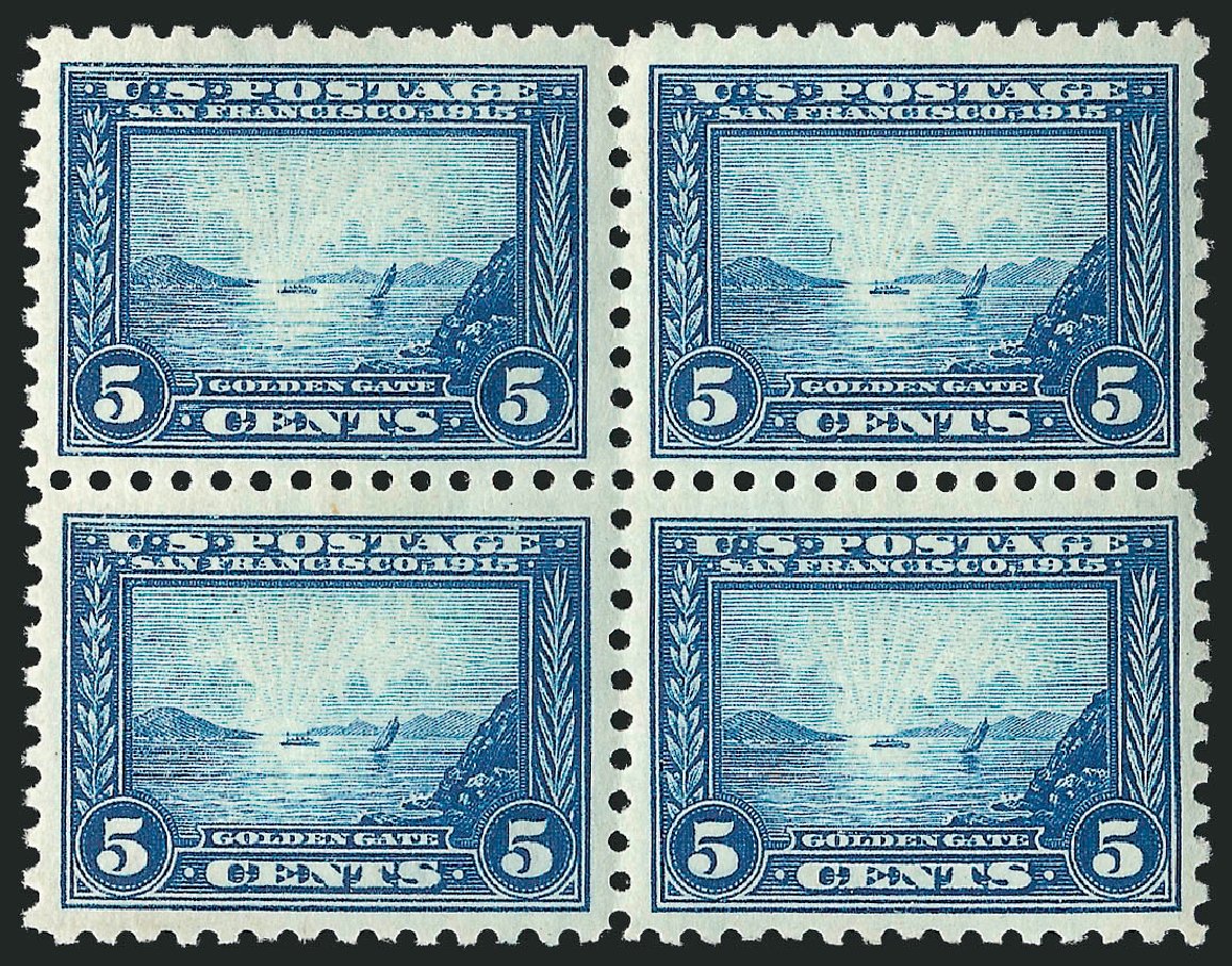 US Stamp Values Scott Cat. 403 - 1915 5c Panama-Pacific Exposition. Robert Siegel Auction Galleries, Mar 2011, Sale 1007, Lot 2698