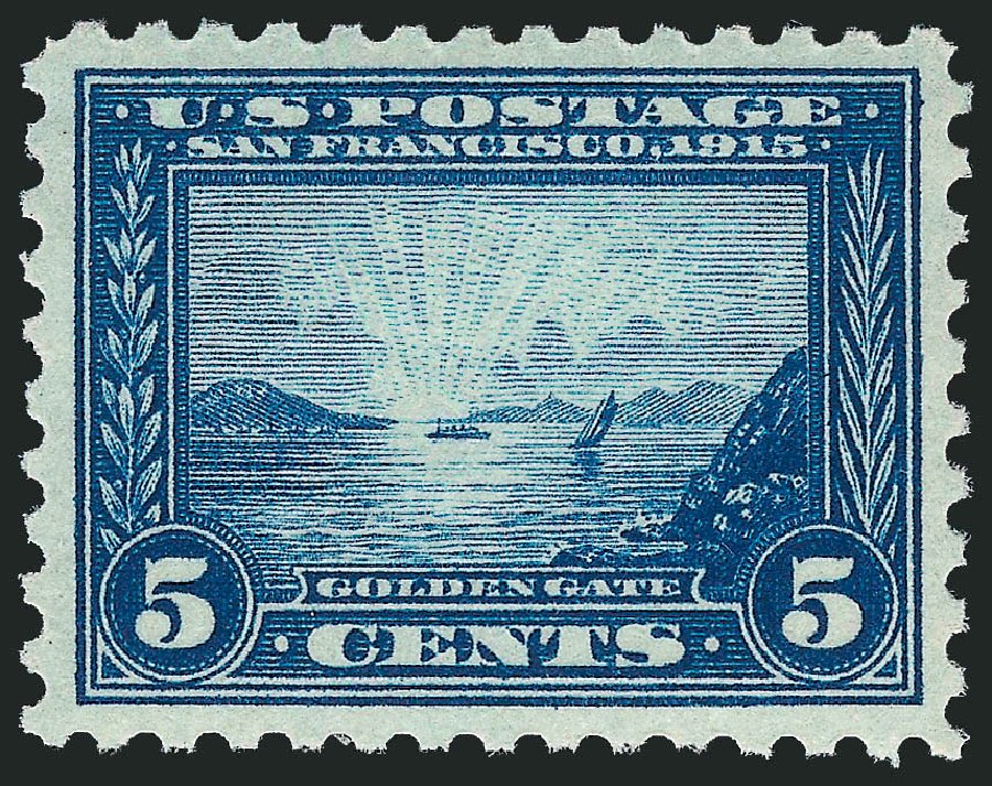 US Stamps Prices Scott Cat. 403: 1915 5c Panama-Pacific Exposition. Robert Siegel Auction Galleries, Mar 2012, Sale 1019, Lot 788