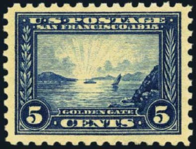 US Stamp Value Scott # 403: 1915 5c Panama-Pacific Exposition. Harmer-Schau Auction Galleries, Aug 2012, Sale 94, Lot 1540