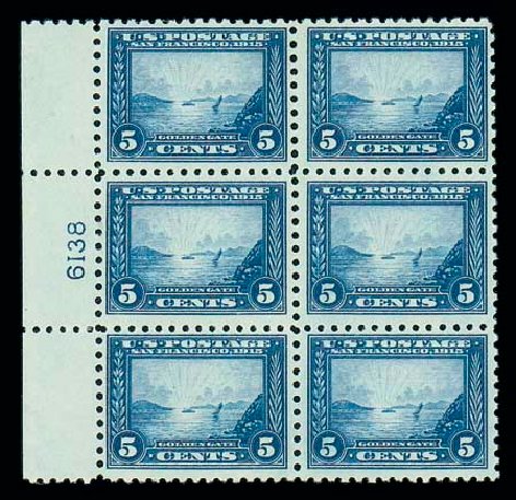 Cost of US Stamps Scott #403: 5c 1915 Panama-Pacific Exposition. Matthew Bennett International, Dec 2007, Sale 325, Lot 2041
