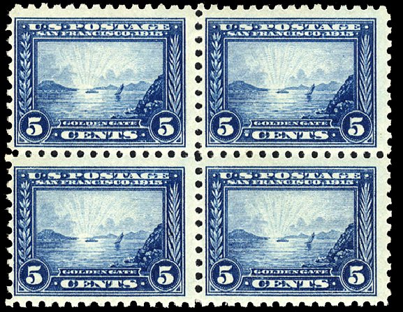 Prices of US Stamp Scott Catalogue #403: 1915 5c Panama-Pacific Exposition. Cherrystone Auctions, Jun 2011, Sale 201106, Lot 71