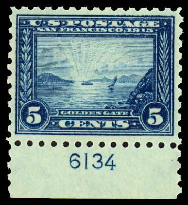 Prices of US Stamps Scott Catalogue # 403: 5c 1915 Panama-Pacific Exposition. Daniel Kelleher Auctions, Dec 2012, Sale 633, Lot 701