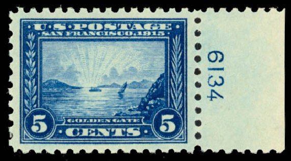 Costs of US Stamp Scott Cat. 403: 5c 1915 Panama-Pacific Exposition. Daniel Kelleher Auctions, Mar 2013, Sale 635, Lot 514