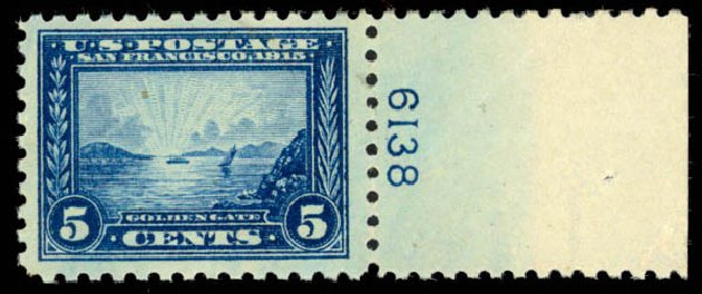 Prices of US Stamps Scott Cat. #403: 1915 5c Panama-Pacific Exposition. Daniel Kelleher Auctions, Mar 2013, Sale 635, Lot 515