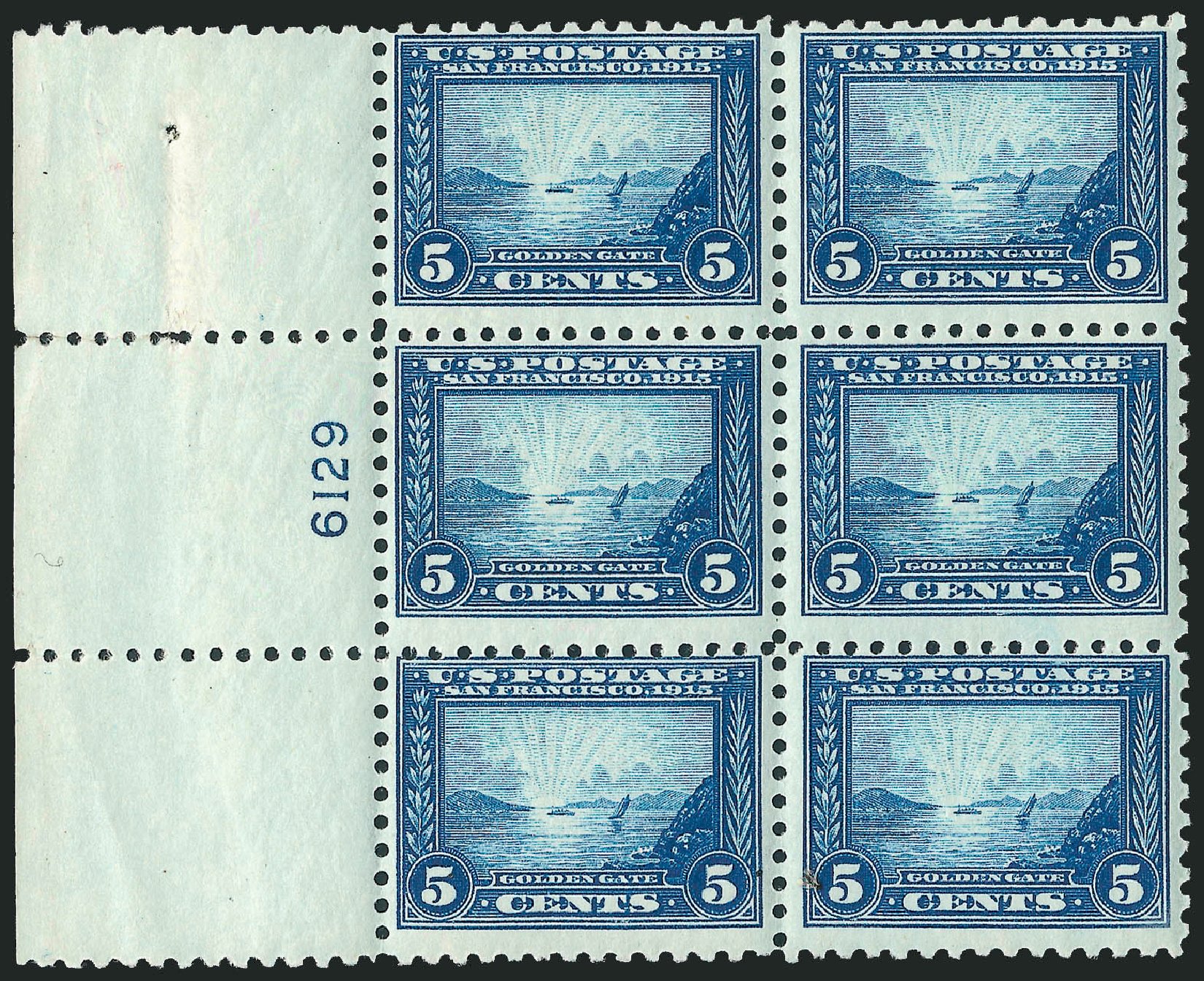 US Stamp Value Scott Catalog 403 - 5c 1915 Panama-Pacific Exposition. Robert Siegel Auction Galleries, Apr 2009, Sale 971, Lot 1795