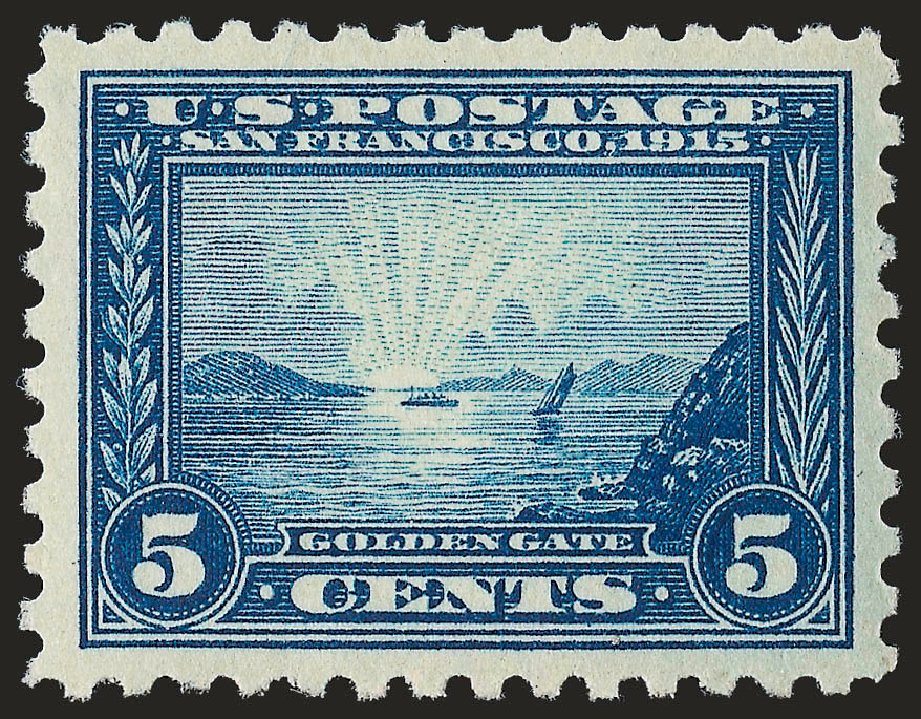 Price of US Stamps Scott Catalog # 403: 1915 5c Panama-Pacific Exposition. Robert Siegel Auction Galleries, Apr 2010, Sale 984, Lot 855