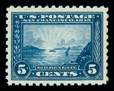 Cost of US Stamps Scott Catalogue 403 - 1915 5c Panama-Pacific Exposition. Matthew Bennett International, Oct 2007, Sale 322, Lot 2203