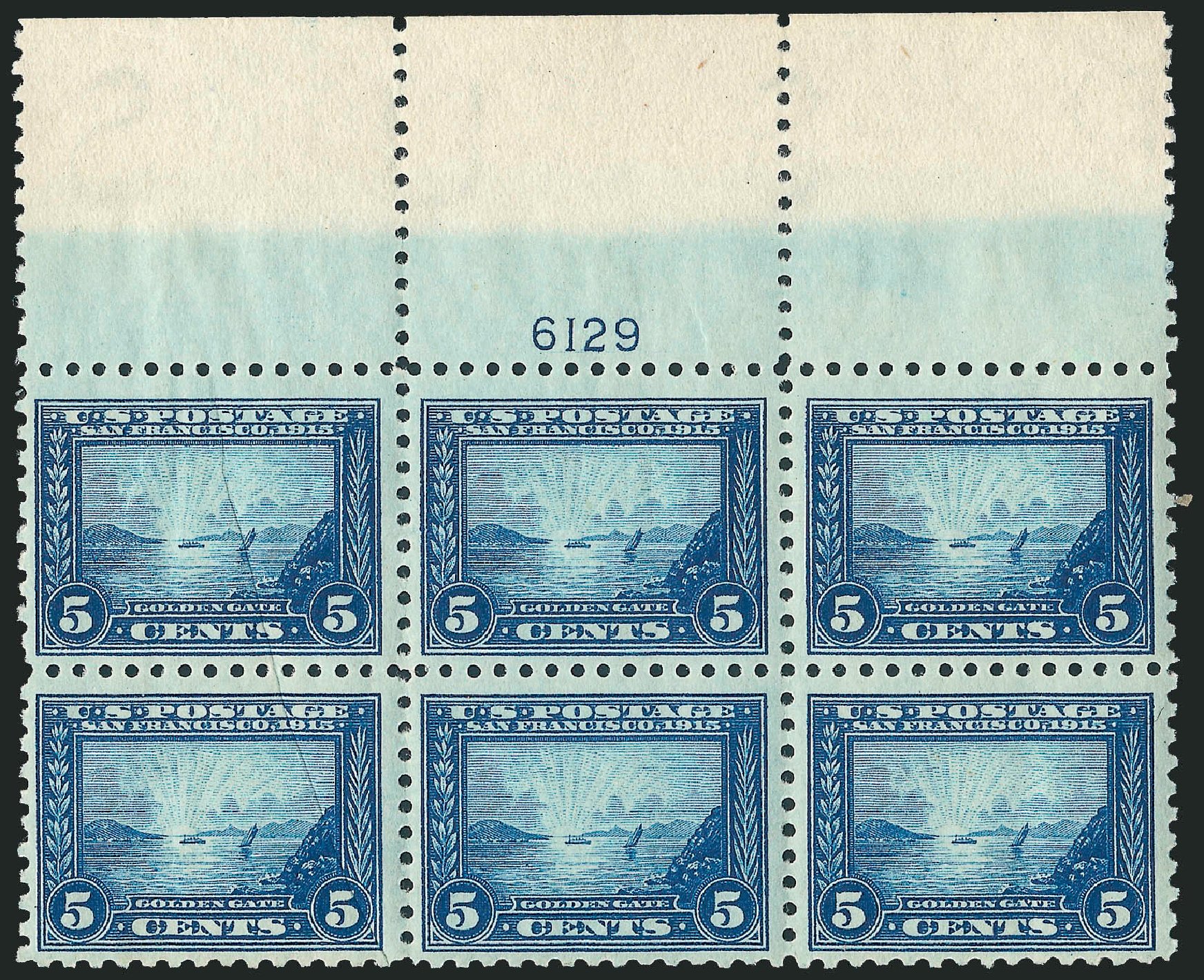 Value of US Stamp Scott Cat. 403 - 5c 1915 Panama-Pacific Exposition. Robert Siegel Auction Galleries, Apr 2009, Sale 971, Lot 1793