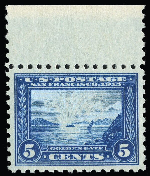 US Stamp Values Scott Cat. 403 - 5c 1915 Panama-Pacific Exposition. Matthew Bennett International, Sep 2012, Sale 346, Lot 826