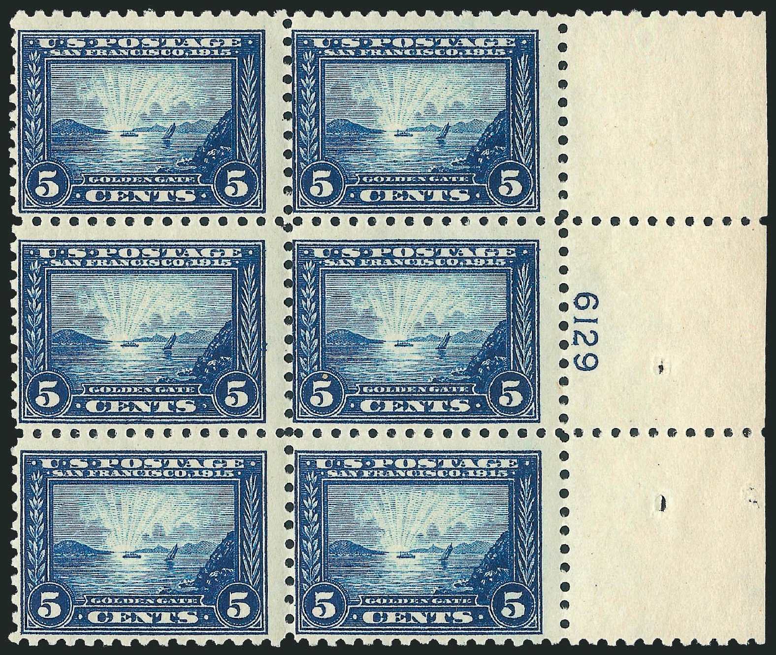 US Stamp Price Scott Catalogue # 403: 5c 1915 Panama-Pacific Exposition. Robert Siegel Auction Galleries, Apr 2009, Sale 971, Lot 1796