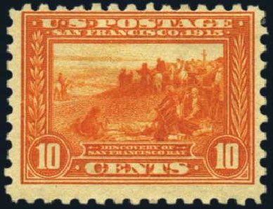 Cost of US Stamp Scott Cat. #404 - 10c 1915 Panama-Pacific Exposition. Harmer-Schau Auction Galleries, May 2012, Sale 93, Lot 357