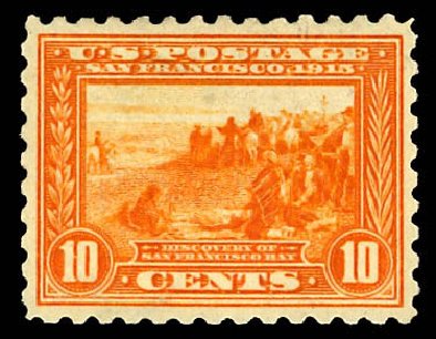 Costs of US Stamps Scott # 404 - 10c 1915 Panama-Pacific Exposition. Daniel Kelleher Auctions, Dec 2012, Sale 633, Lot 707