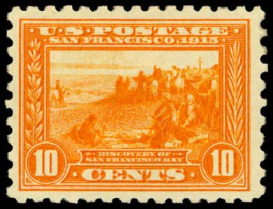 Costs of US Stamps Scott 404: 10c 1915 Panama-Pacific Exposition. Daniel Kelleher Auctions, May 2014, Sale 652, Lot 608