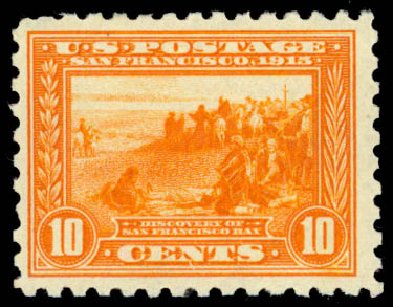 US Stamp Price Scott # 404 - 1915 10c Panama-Pacific Exposition. Daniel Kelleher Auctions, Jan 2015, Sale 663, Lot 1758