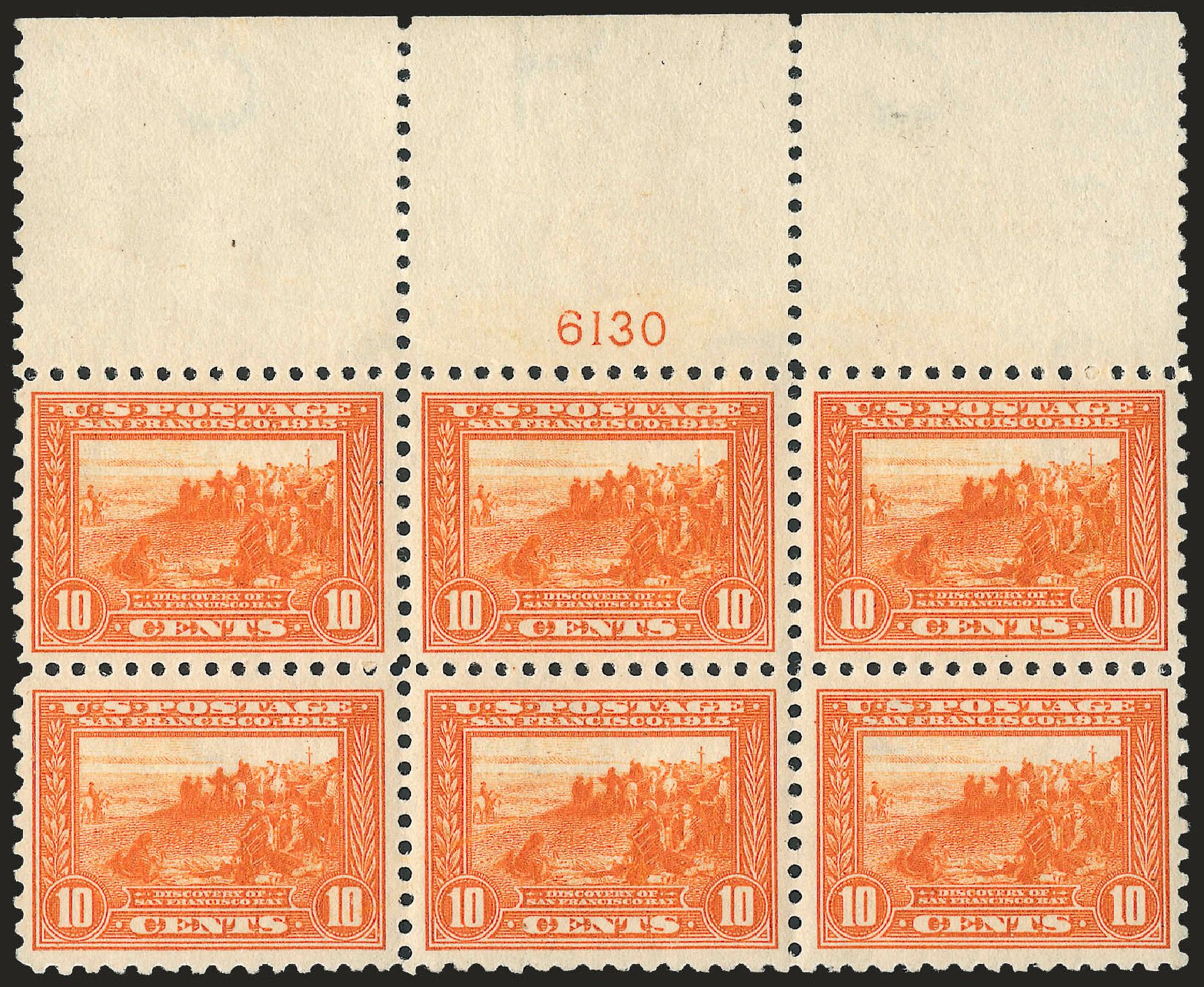 US Stamps Values Scott Cat. 404: 1915 10c Panama-Pacific Exposition. Robert Siegel Auction Galleries, Apr 2009, Sale 971, Lot 1808