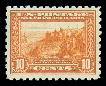 US Stamp Value Scott Catalogue # 404: 10c 1915 Panama-Pacific Exposition. Matthew Bennett International, Jun 2007, Sale 319, Lot 1429