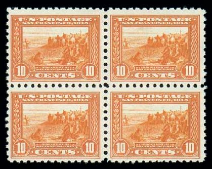 Cost of US Stamp Scott #404: 1915 10c Panama-Pacific Exposition. Matthew Bennett International, Dec 2007, Sale 324, Lot 1199