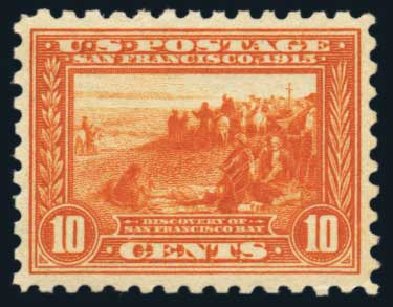 US Stamps Value Scott Catalog # 404 - 10c 1915 Panama-Pacific Exposition. Harmer-Schau Auction Galleries, Aug 2014, Sale 102, Lot 2010