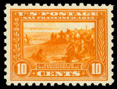 Costs of US Stamps Scott #404: 10c 1915 Panama-Pacific Exposition. Daniel Kelleher Auctions, Sep 2013, Sale 639, Lot 3510