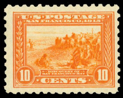 Value of US Stamp Scott Catalog 404 - 10c 1915 Panama-Pacific Exposition. Daniel Kelleher Auctions, May 2014, Sale 652, Lot 610