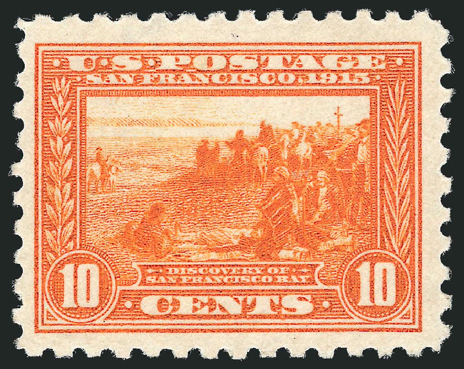 US Stamp Values Scott 404 - 1915 10c Panama-Pacific Exposition. Robert Siegel Auction Galleries, Oct 2010, Sale 997, Lot 5980