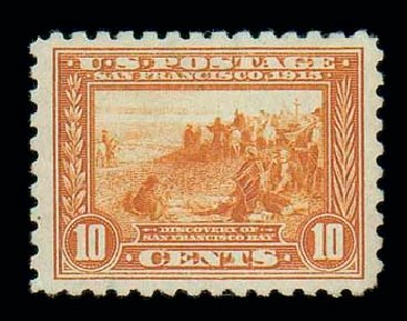 Values of US Stamps Scott # 404: 10c 1915 Panama-Pacific Exposition. Matthew Bennett International, Jun 2007, Sale 319, Lot 1431
