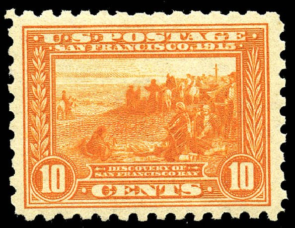 Costs of US Stamp Scott Catalog 404: 1915 10c Panama-Pacific Exposition. Matthew Bennett International, May 2014, Sale 350, Lot 561