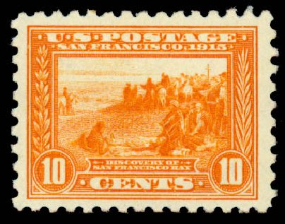 Value of US Stamps Scott Cat. # 404 - 10c 1915 Panama-Pacific Exposition. Daniel Kelleher Auctions, Sep 2013, Sale 639, Lot 3511