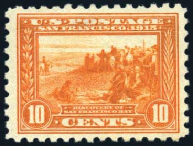 US Stamps Values Scott Catalog #404 - 1915 10c Panama-Pacific Exposition. Harmer-Schau Auction Galleries, Jun 2008, Sale 78, Lot 1554