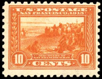 Costs of US Stamp Scott Catalog #404 - 10c 1915 Panama-Pacific Exposition. Harmer-Schau Auction Galleries, Oct 2010, Sale 87, Lot 294