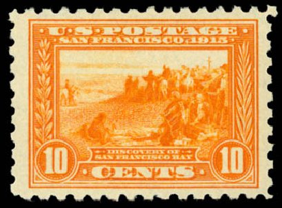 US Stamps Price Scott Cat. # 404 - 1915 10c Panama-Pacific Exposition. Daniel Kelleher Auctions, Dec 2014, Sale 661, Lot 334