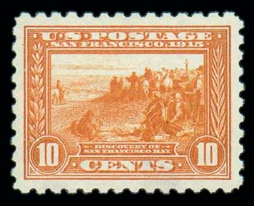 US Stamp Prices Scott Cat. #404 - 1915 10c Panama-Pacific Exposition. Matthew Bennett International, Oct 2007, Sale 322, Lot 2205