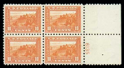 US Stamps Price Scott # 404: 1915 10c Panama-Pacific Exposition. Matthew Bennett International, Dec 2007, Sale 325, Lot 2045