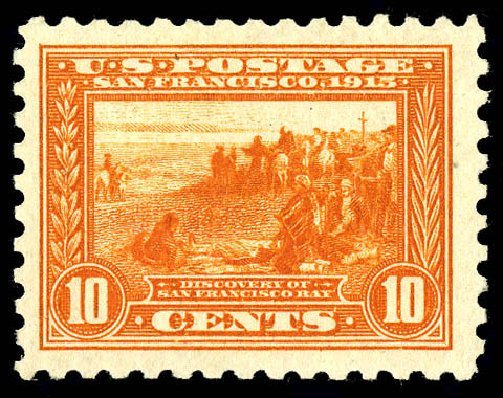 US Stamp Values Scott # 404: 10c 1915 Panama-Pacific Exposition. Matthew Bennett International, Dec 2008, Sale 330, Lot 1775