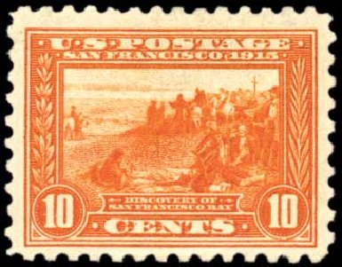 US Stamp Prices Scott Cat. # 404: 10c 1915 Panama-Pacific Exposition. Harmer-Schau Auction Galleries, Oct 2010, Sale 87, Lot 295