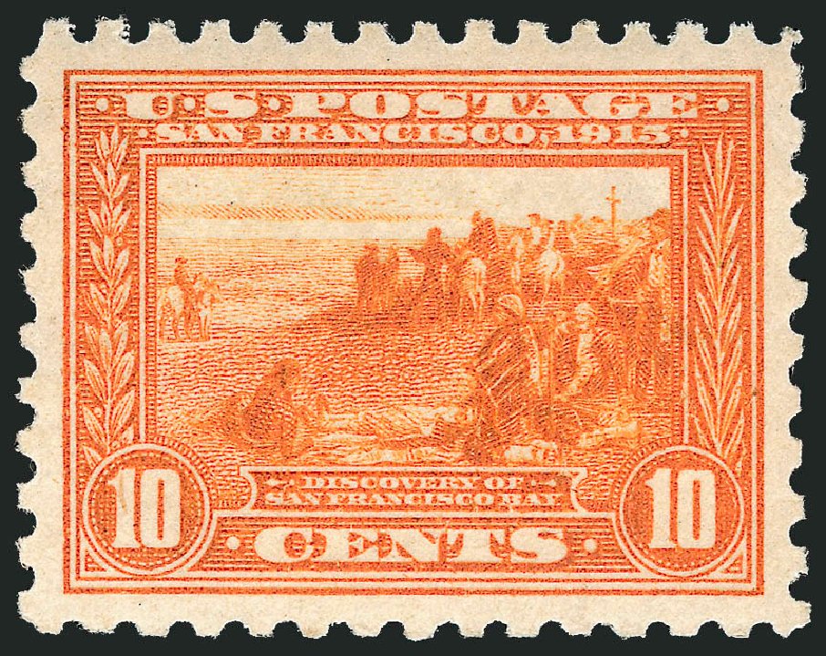 US Stamp Values Scott #404: 1915 10c Panama-Pacific Exposition. Robert Siegel Auction Galleries, Dec 2014, Sale 1090, Lot 1495