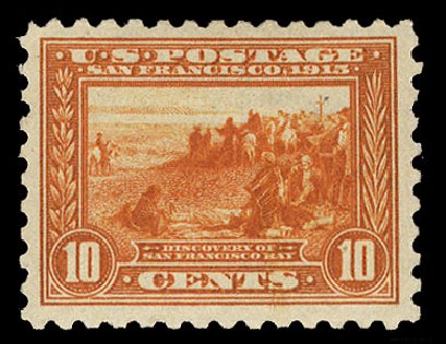 Price of US Stamp Scott # 404 - 10c 1915 Panama-Pacific Exposition. Cherrystone Auctions, Jan 2015, Sale 201501, Lot 182