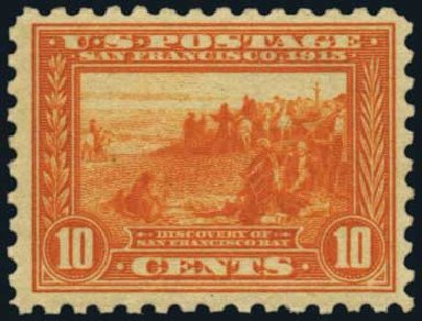 US Stamp Value Scott 404 - 10c 1915 Panama-Pacific Exposition. Harmer-Schau Auction Galleries, Oct 2011, Sale 91, Lot 282