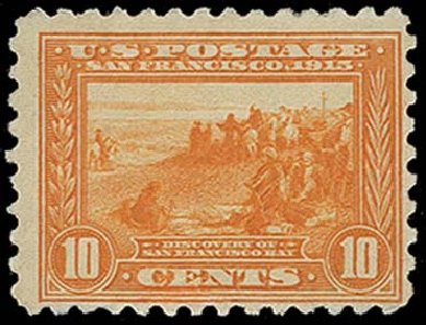 US Stamps Value Scott Catalog #404 - 10c 1915 Panama-Pacific Exposition. H.R. Harmer, Oct 2014, Sale 3006, Lot 1352