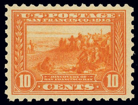 US Stamps Values Scott Catalogue 404 - 10c 1915 Panama-Pacific Exposition. Daniel Kelleher Auctions, Feb 2013, Sale 634, Lot 262