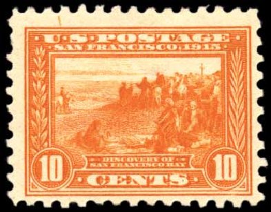 Costs of US Stamp Scott Catalog 404 - 1915 10c Panama-Pacific Exposition. Harmer-Schau Auction Galleries, Oct 2010, Sale 87, Lot 293