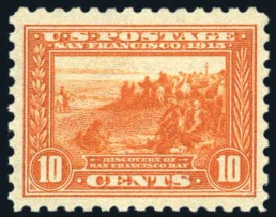 Prices of US Stamps Scott Catalogue 404 - 10c 1915 Panama-Pacific Exposition. Harmer-Schau Auction Galleries, Aug 2011, Sale 90, Lot 1513