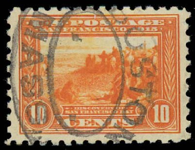 US Stamp Value Scott Catalog 404: 1915 10c Panama-Pacific Exposition. Daniel Kelleher Auctions, Jun 2012, Sale 630, Lot 1833