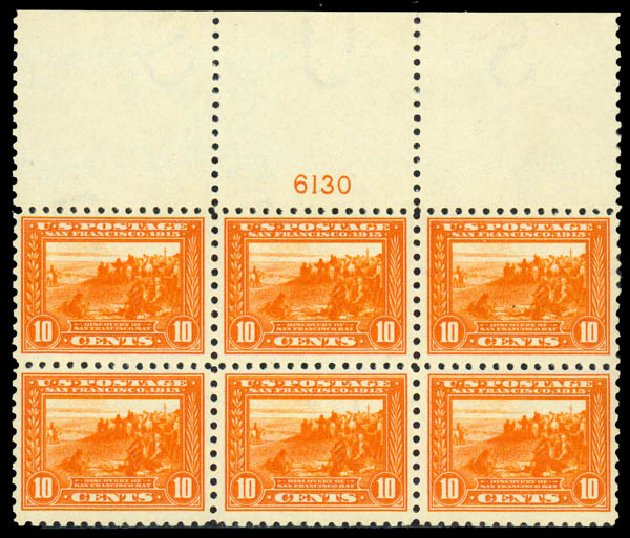 Cost of US Stamps Scott Cat. # 404: 1915 10c Panama-Pacific Exposition. Daniel Kelleher Auctions, Sep 2014, Sale 655, Lot 666